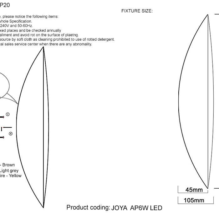 Crystal Lux JOYA AP6W LED WH